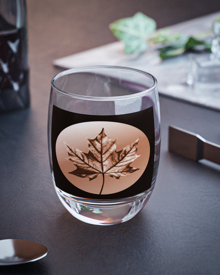 Soft Maple Leaf Whiskey Glass, 6 oz