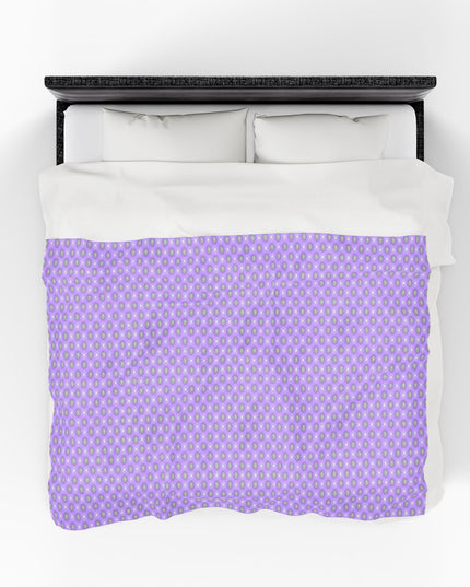 Lavender Star-crossed Bodies Velveteen Plush Blanket, 60" x 80"