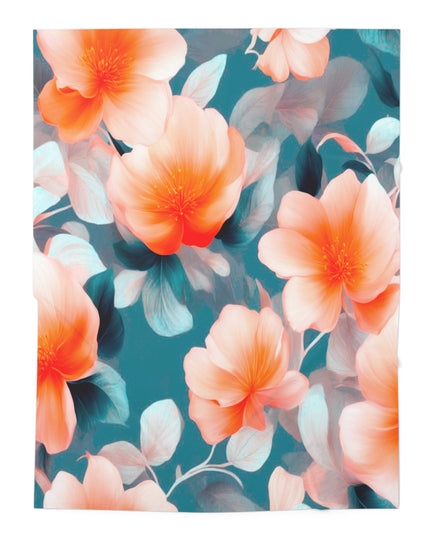 Orange Blossom Floral Bunch Baby Swaddle 30″×40″ Blanket