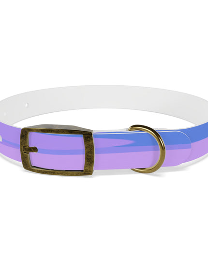 Pastel Purple Family Patches Small Dog Collar