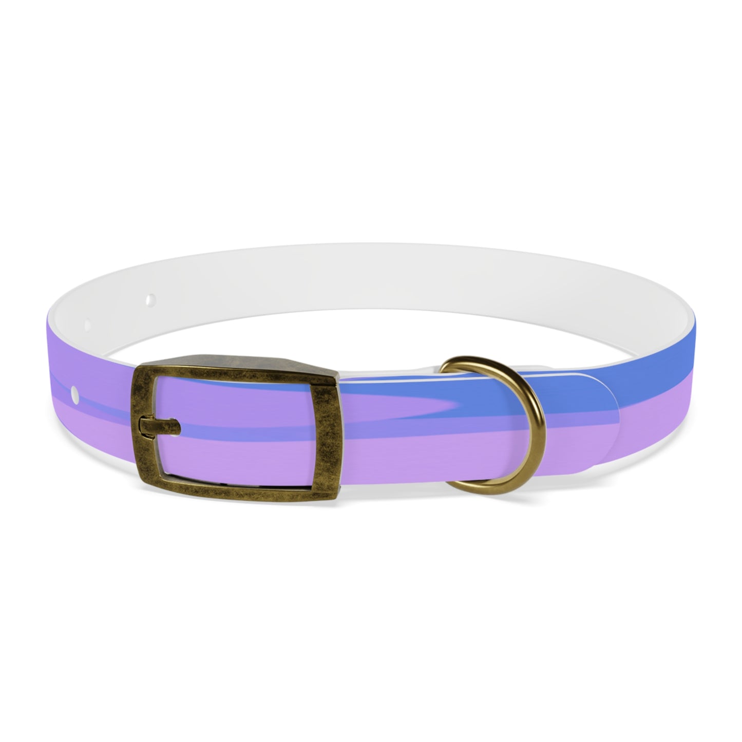 Pastel Purple Family Patches Small Dog Collar