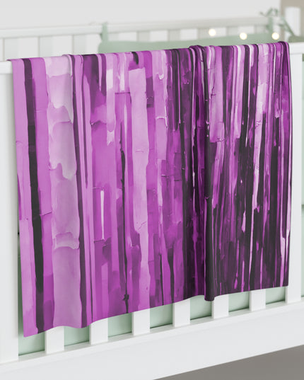 Striped Powder Lavender Baby Swaddle 30″×40″ Blanket