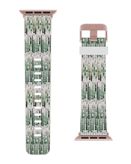 Mini Vintage Green Trees Watch Band for Apple Watch 8x.75/38-40mm/8x.75/42-44mm