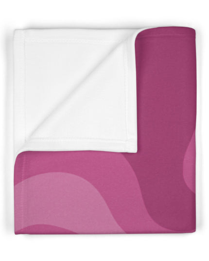 Pinky Mauve Wavey Soft Fleece Baby Blanket, 30" x 40"
