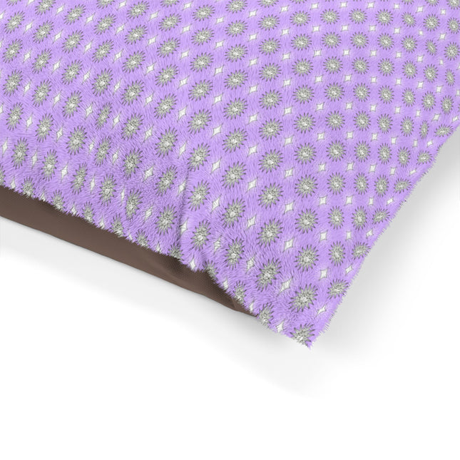 Lavender Star-crossed Bodies Pet Bed, 50" × 40"