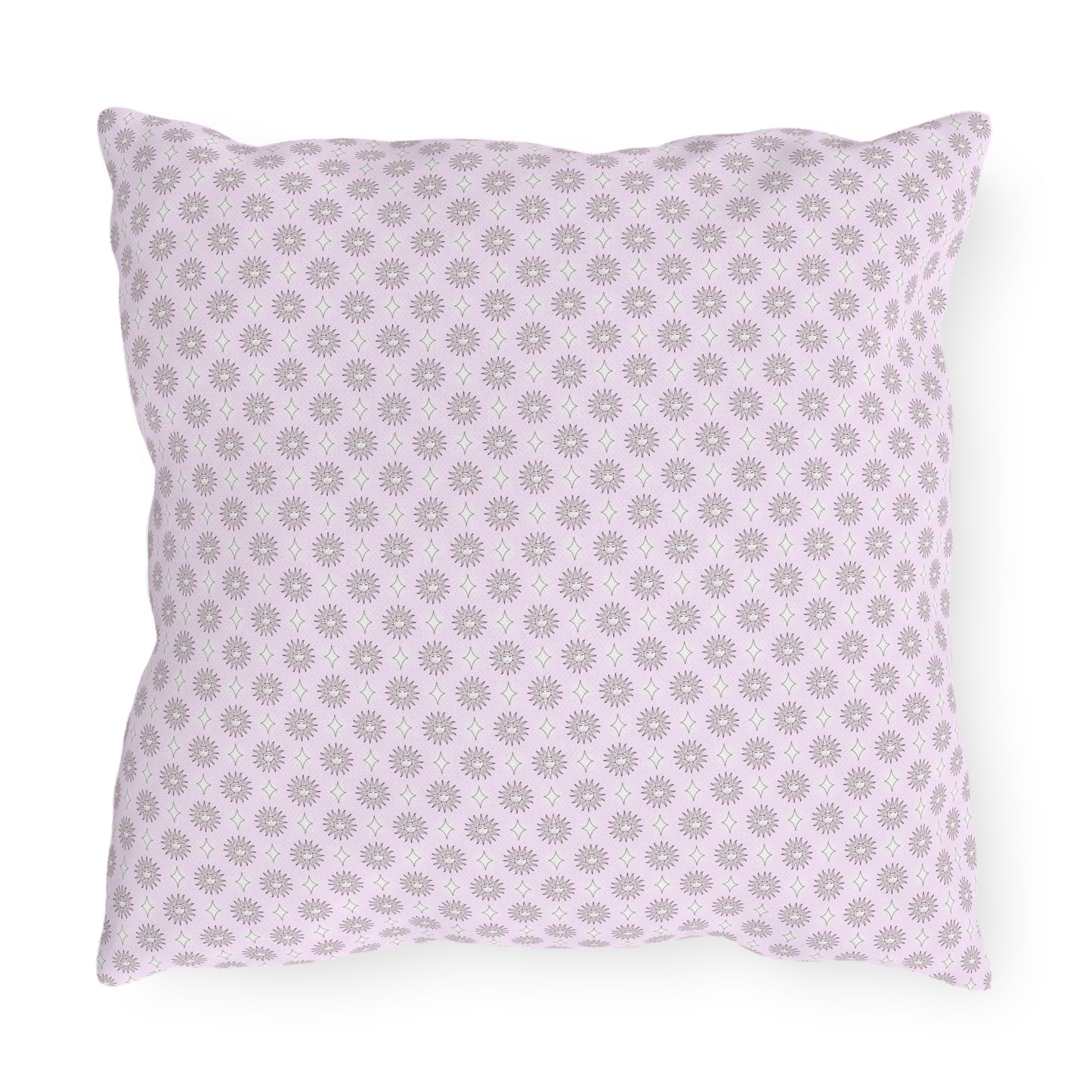 Pink Mornings Star-crossed Bodies 16" x 16" Outdoor Pillows