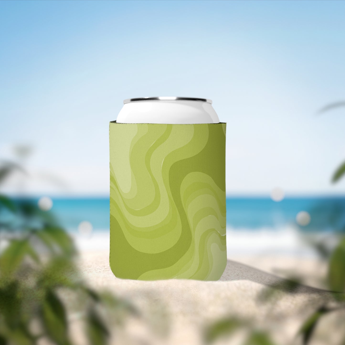 Lemon Wavey 12 oz Can Cooler Sleeve