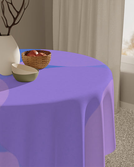 Pastel Purple Family Patches Tablecloth, 55" x 55"