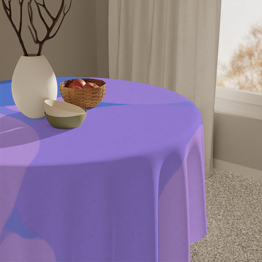Pastel Purple Family Patches Tablecloth, 55" x 55"