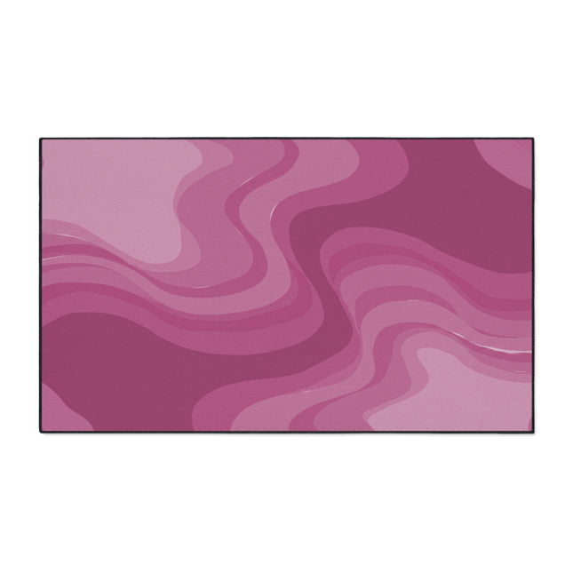 Pinky Mauve Wavey 36" x 60" Heavy Duty Floor Mat