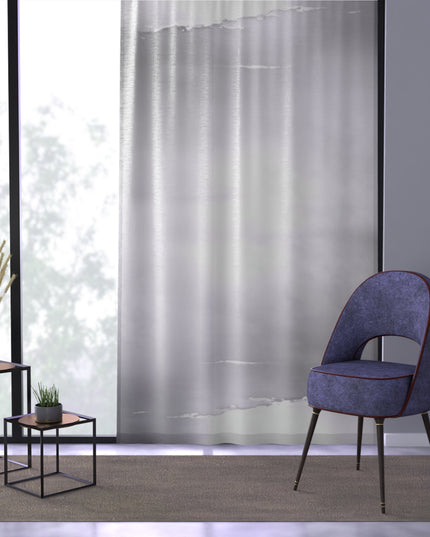 Sephia Sea Dark Fog Window Curtain, 50" x 84", partially transparent