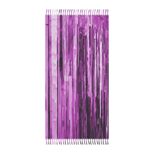 Striped Powder Lavender 38" × 81" Boho Beach Cloth