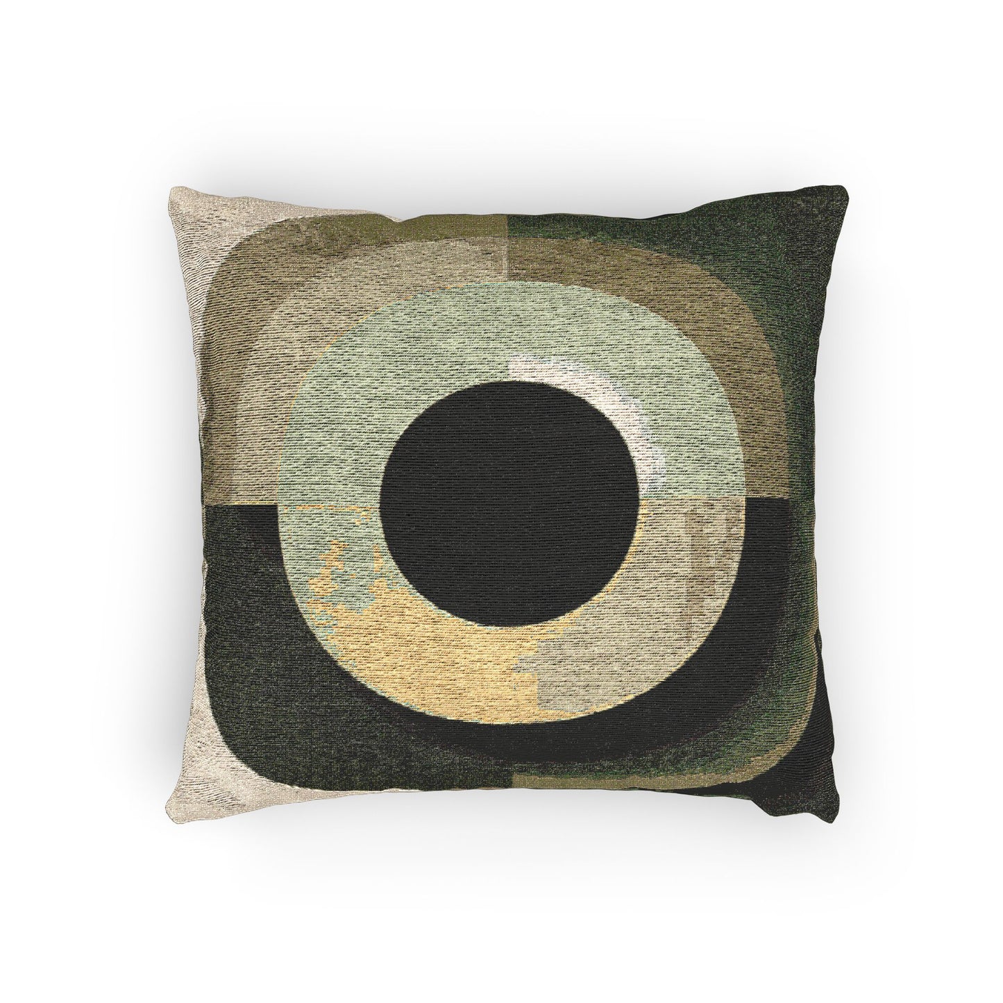 Lemongrass Eyepiece Woven Pillow, 17" x 18"