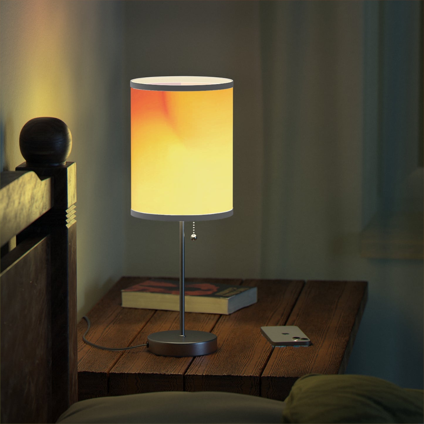Phoenix Fade Table Lamp on a White or Silver Stand, US|CA plug