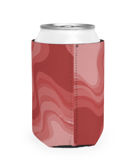 Power Red Wavey 12 oz Can Cooler Sleeve