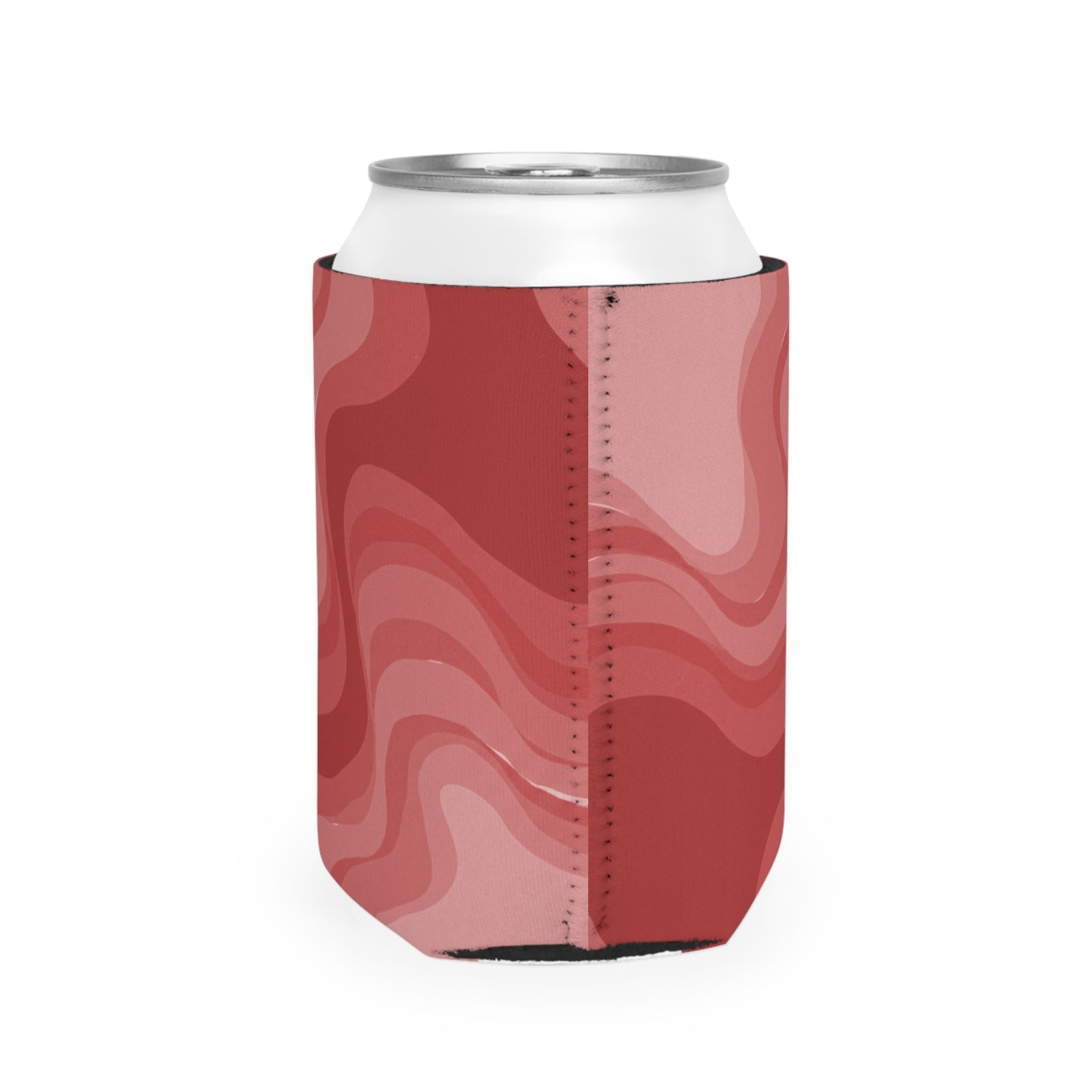 Power Red Wavey 12 oz Can Cooler Sleeve