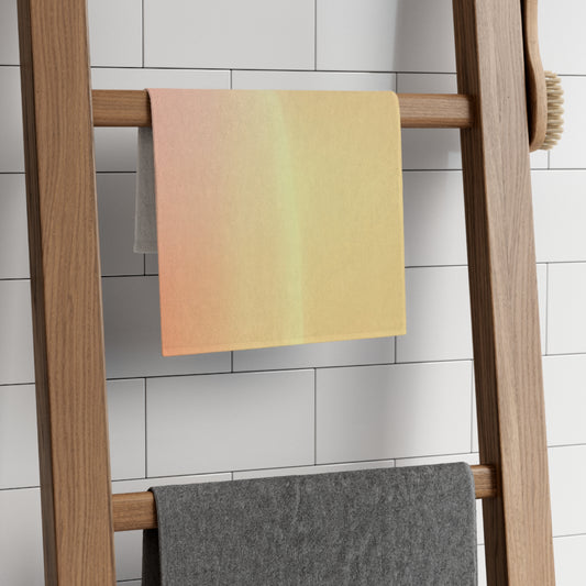 Hot Peach Fade Rally Towel, 11" x 18"