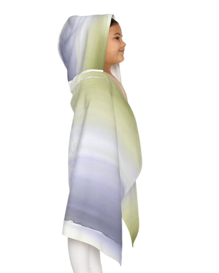 Lavender Sea Golden Fog Youth Hooded Towel, 24" x 48"