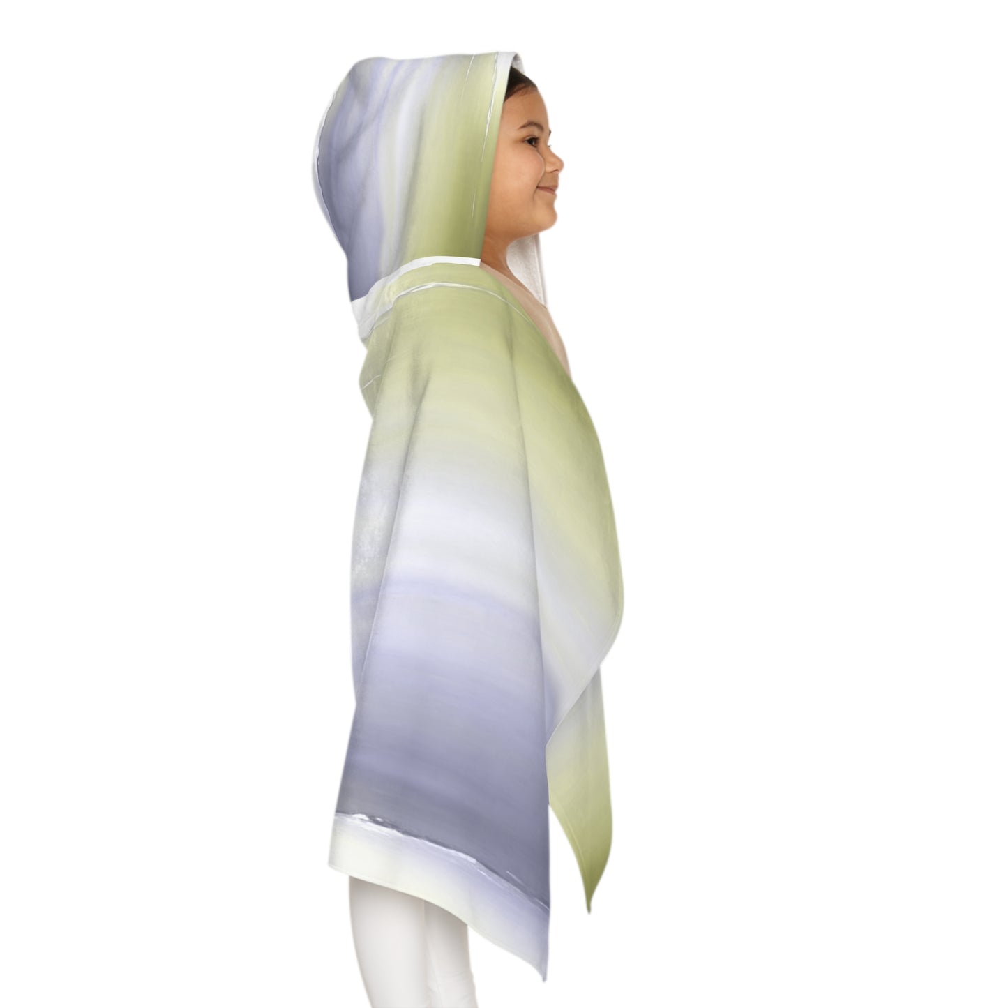Lavender Sea Golden Fog Youth Hooded Towel, 24" x 48"