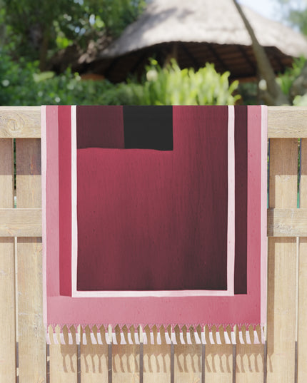 Red Shadow 38" × 81" Boho Beach Cloth