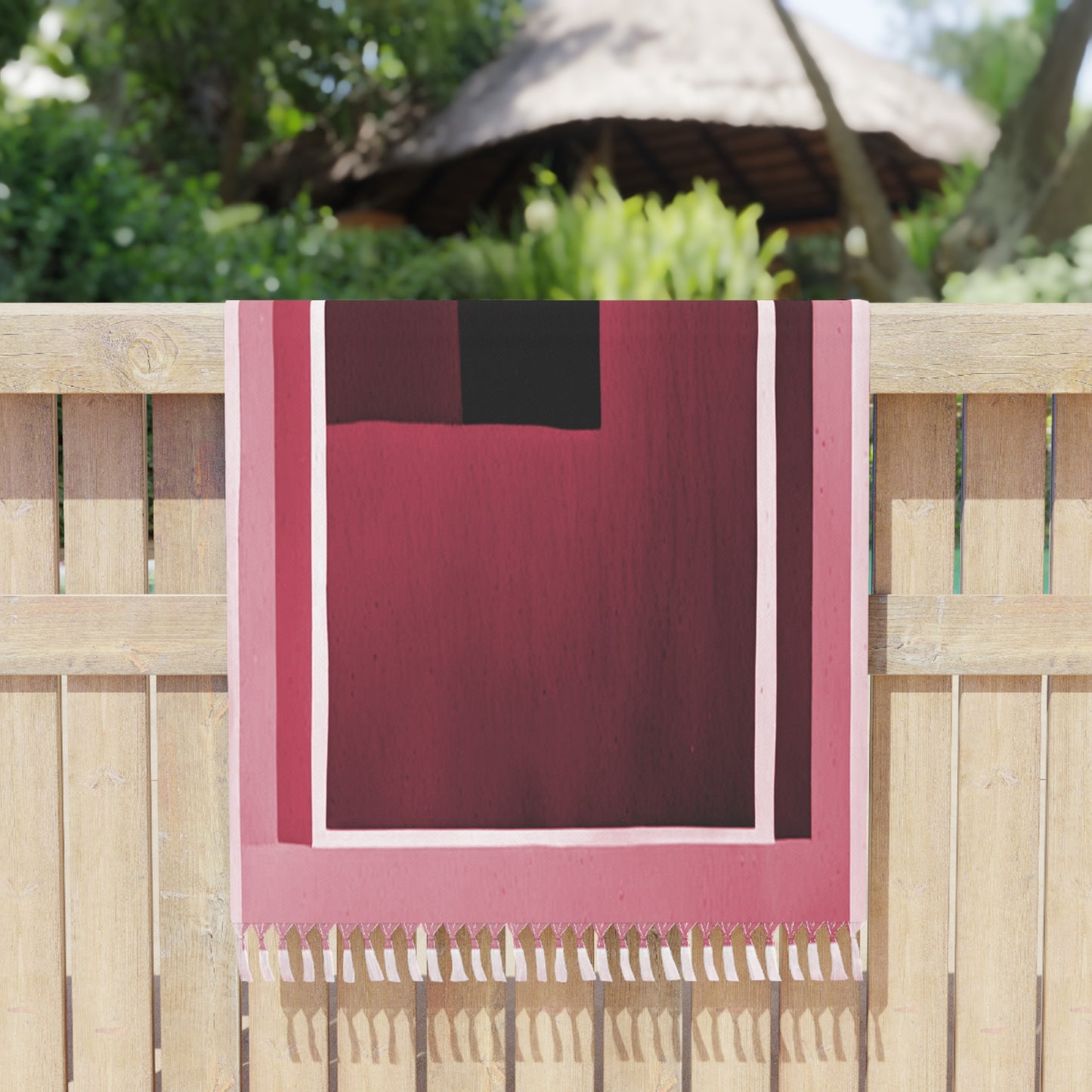 Red Shadow 38" × 81" Boho Beach Cloth