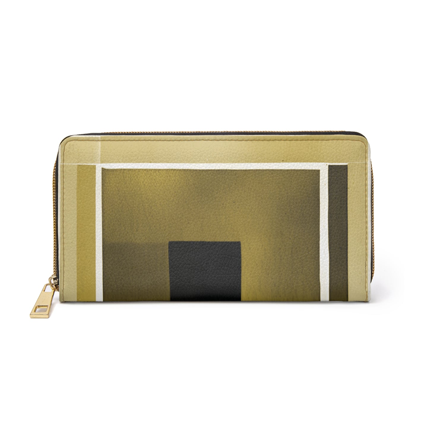 Tan Shadow Elegant Abstract Zipper Wallet - Stylish & Functional Accessory for Everyday Use