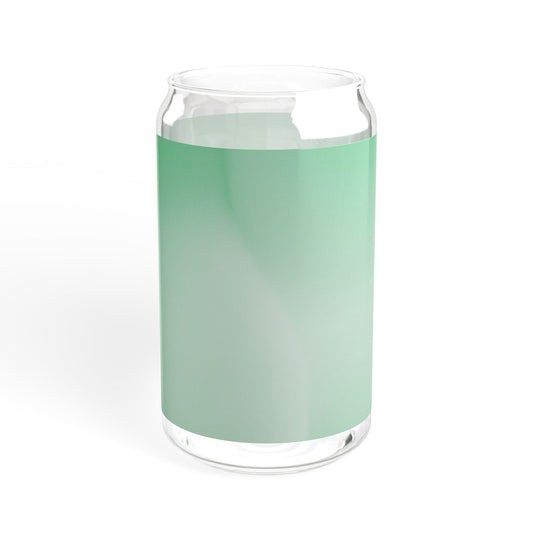 Mint Fade Sipper Glass, 16oz