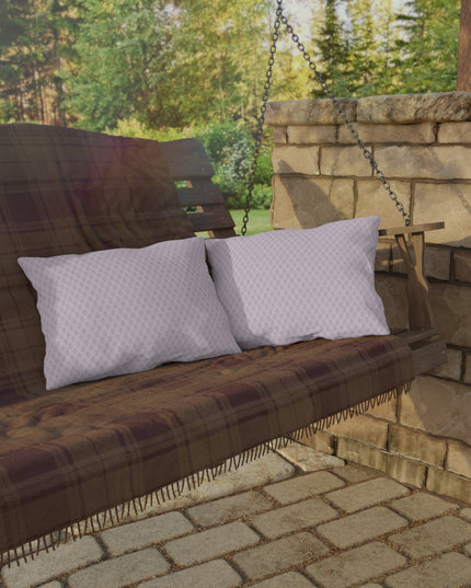 Pink Mornings Star-crossed Bodies Outdoor Pillow, 20" x 14"