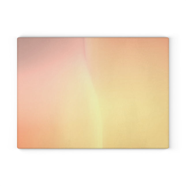 Hot Peach Fade 11" x 15" Glass Cutting Board