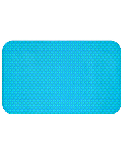 Blue Green Star-crossed Bodies 34" x 21" Bath Mat