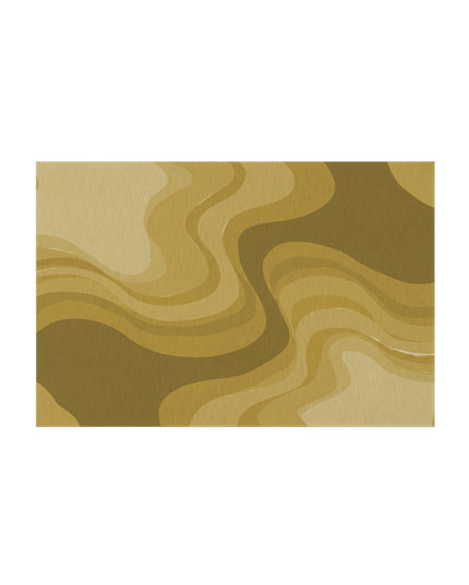 Brown Wavey 48" x 72" Outdoor Rug