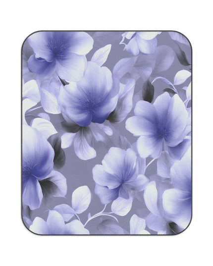Indigo Blossom Floral Bunch 61" × 51" Picnic Blanket