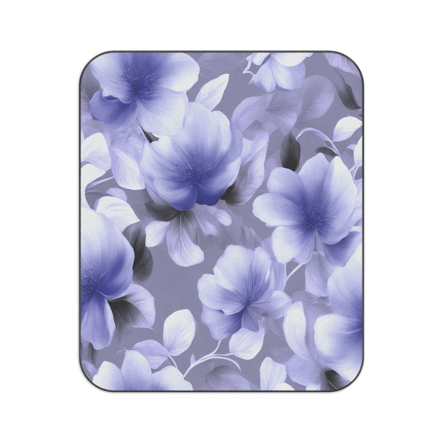 Indigo Blossom Floral Bunch 61" × 51" Picnic Blanket