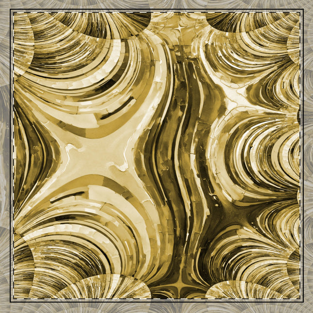 Uzi Spiral Light Brown 22" x 22" Cotton Twill Napkin