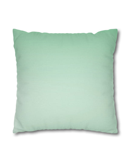Mint Fade Spun Polyester Square Pillowcase, 14" x 14"