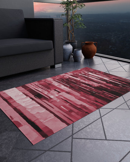 Striped Ruby 36" x 60" Outdoor Rug