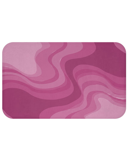 Pinky Mauve Wavey 34" x 21" Bath Mat