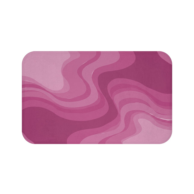 Pinky Mauve Wavey 34" x 21" Bath Mat