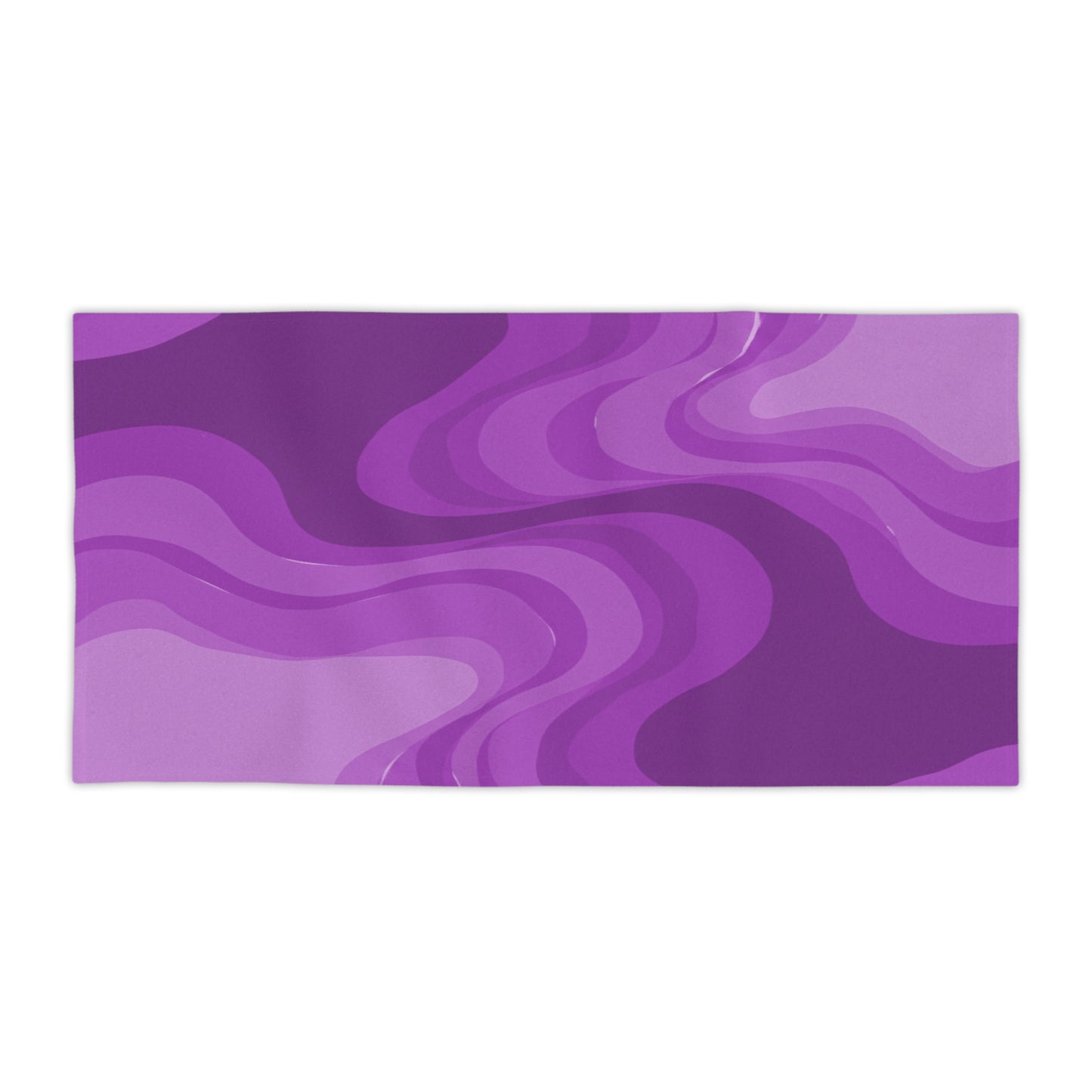 Wavey Purple Wavey Beach Towel, 30" x 60"