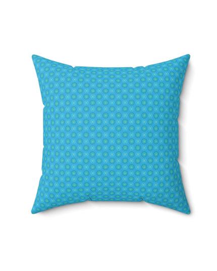 Light Blue Star-crossed Bodies Faux Suede Square Pillow, 16" x 16"