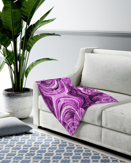 Uzi Spiral Powder Lavender Baby Swaddle 30″×40″ Blanket