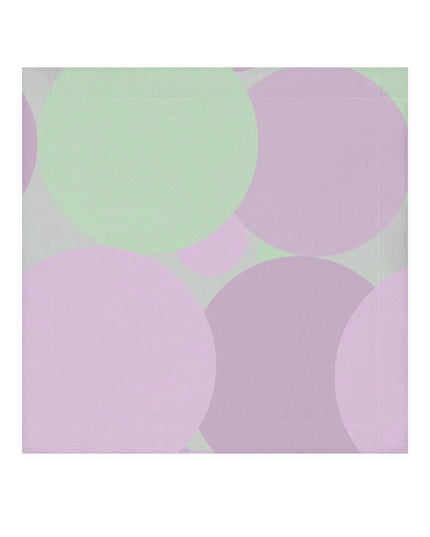 Pastel Lavender Purple and Soft Green Patches Face Towel, 13" x 13"