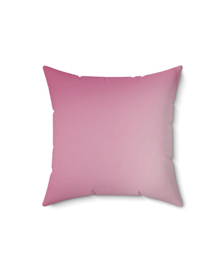 Pink Blush Fade 14" x 14" Faux Suede Square Pillow