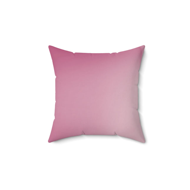 Pink Blush Fade 14" x 14" Faux Suede Square Pillow
