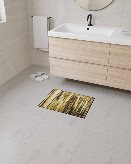 Striped Light Brown 18" x 24" Heavy Duty Floor Mat