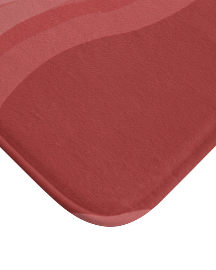 Power Red Wavey 34" x 21" Bath Mat