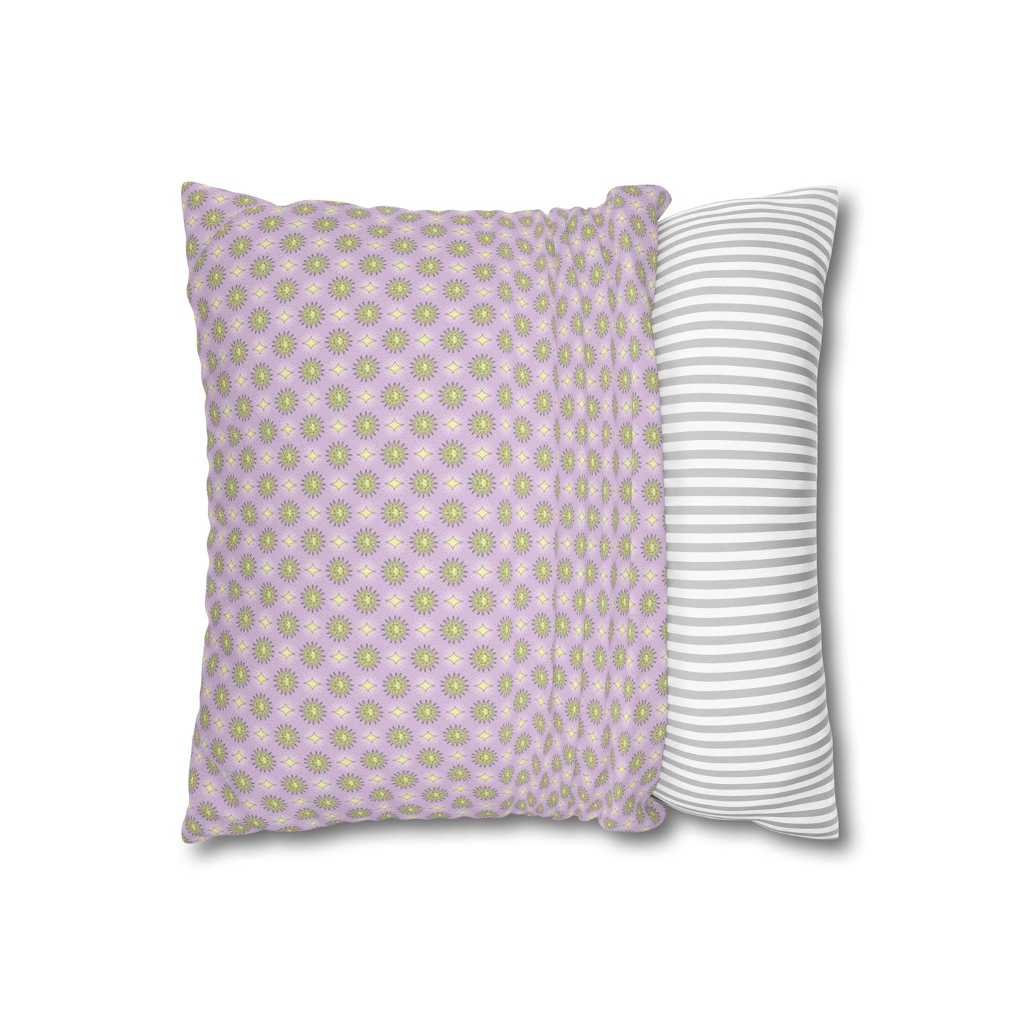 Magenta Star-crossed Bodies Spun Polyester Square Pillowcase, 14" x 14"