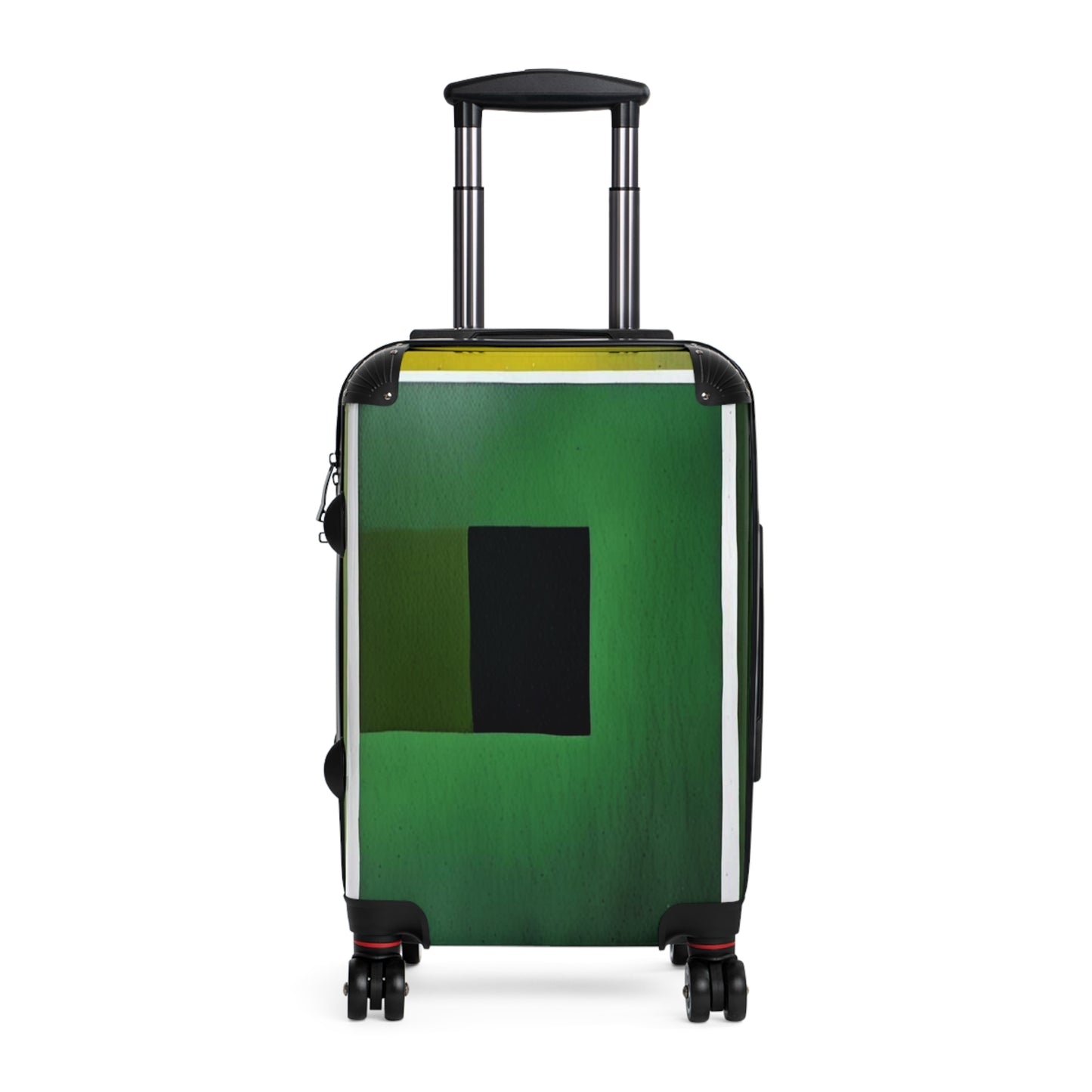 Alpha Shadow Small Suitcase with built in lock, 4 double-wheels, telescopic handle, and ABS back hard-shell