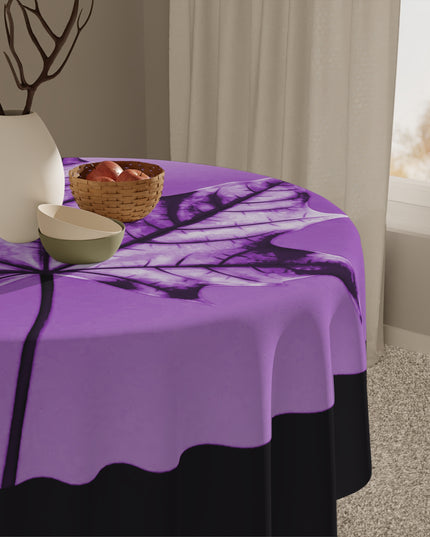 Purple Maple Leaf Tablecloth, 55" x 55"