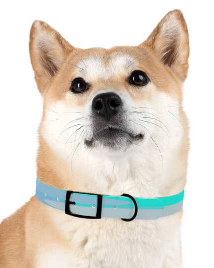Pastel Tan and Tif Patches Large Dog Collar